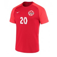 Pánský Fotbalový dres Kanada Jonathan David #20 MS 2022 Domácí Krátký Rukáv